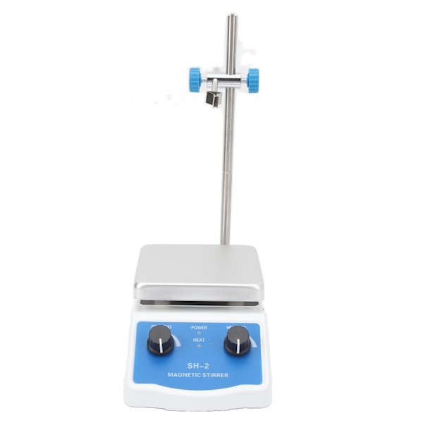 Magnetisk omrörare, kokplatta, kokplatta 662℉ 350℃ 2000ml 100‑1600RPM Steglös justerbar för Laboratory EU-kontakt 220V