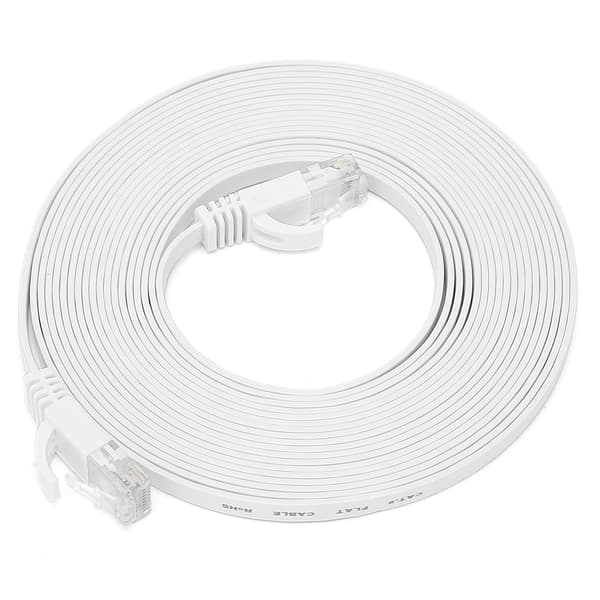 Ethernet-kabel CAT6 Gigabit 8-kärnig Twisted Pair Network Jumper Platt koppartråd 15 meter