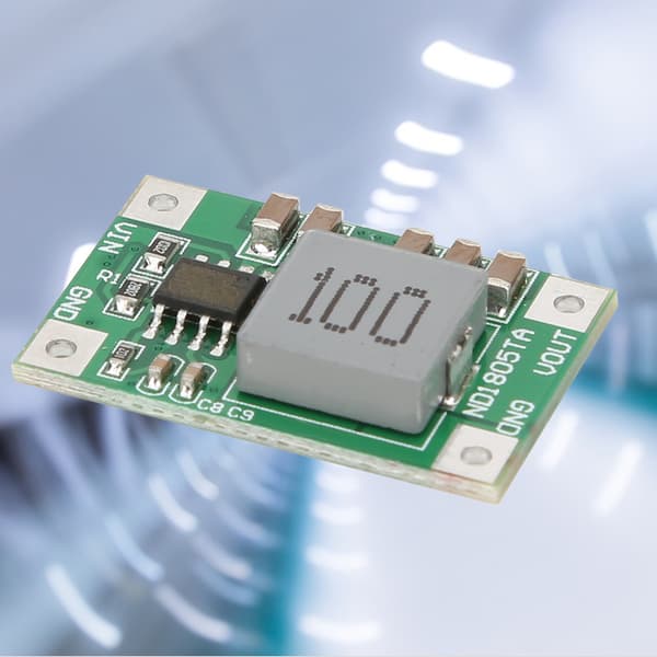 2 stk. Step Down-modul 5-18V til 3/3,3v 3,7/4,2v 5v 6V Motor Buck Converter ND1805TA (5-18V til 3V)