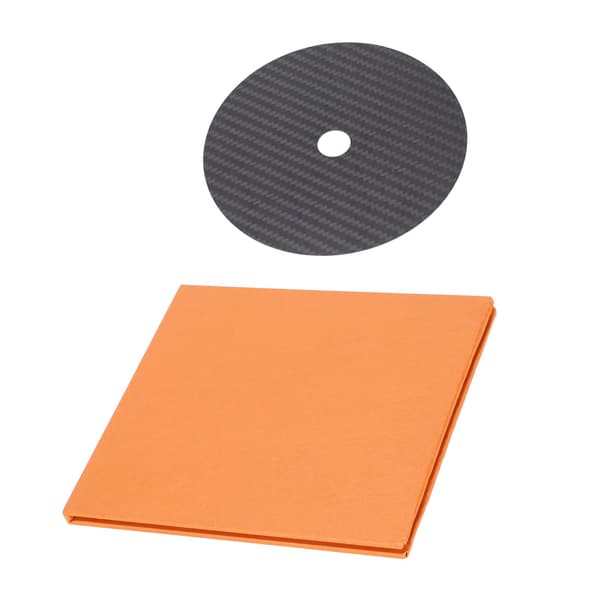 CD DVD Stabilisator Kolfiber 0.2mm Tuning Mattskiva Stabilisator för Toppmatad Spelare Svart