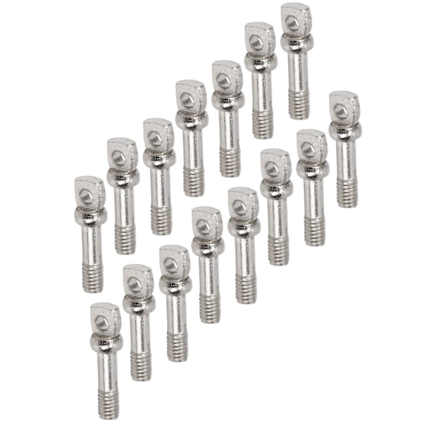 15 kpl ruostumattomasta teräksestä valmistettuja litteäkantaisia ruuveja reiällä, RC-autotarvikkeet etu-/takapuskuriin M3x16mm