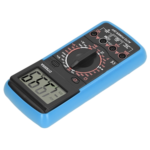 Smart digital multimeter LCD-skärm Multifunktionell kretsdetektionsmätare för hushållsblå