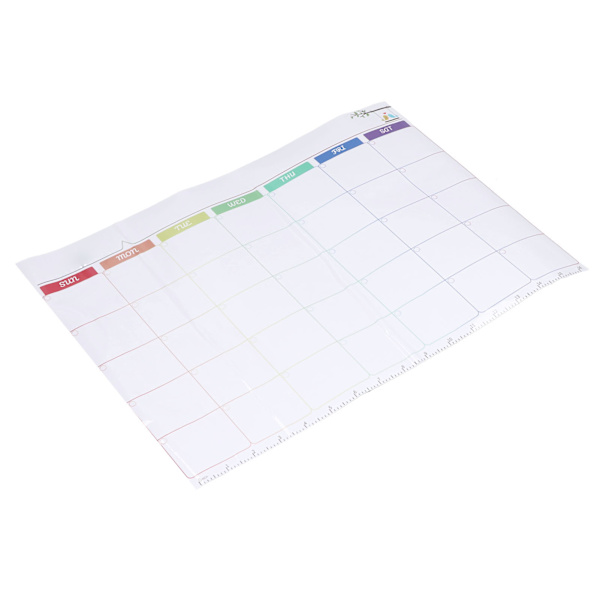 Månedsplan Whiteboard-klistremerker Selvklebende omskrivbar fleksibel whiteboard-klistremerke for kontor, undervisning, kjøleskap