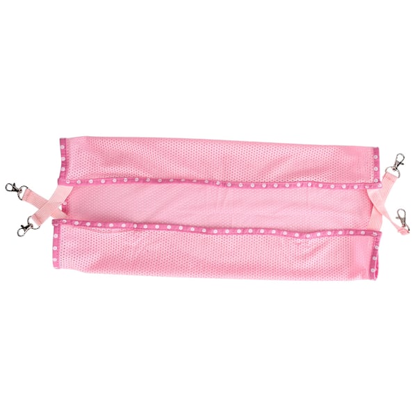 Vinter Sommer To-siders Multifunksjonell Bærbar Pustende Mesh Hundeseng for Katter og Hunder (Rosa L)