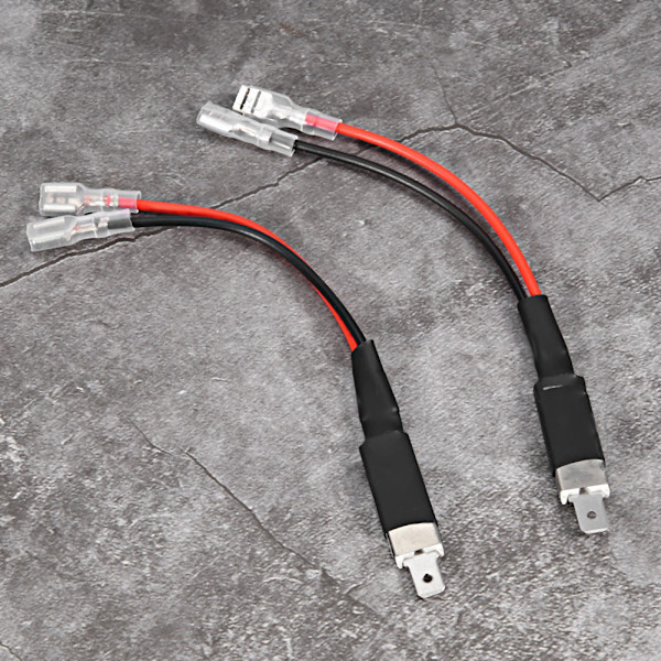 2 stk. H1 LED Single Conversion ledningskontakt Kabelholder Adapter til LED-forlygter