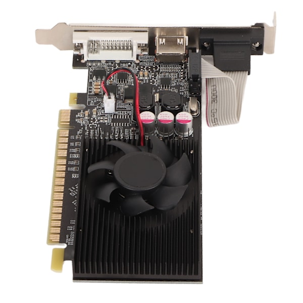 GT730 2GB GDDR3 64-biters grafikkortstøtte DVI I VGA HD Multimedia Interface Gaming Grafikkort med kjøleventilator GT730 2GB GDDR3