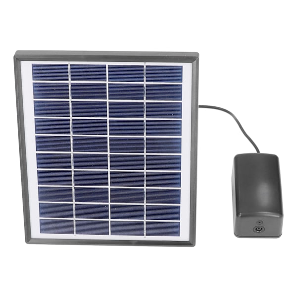 10V 6W DC Mikro Solcelledrevet Damppumpe Justerbar Solcellepanel Fontene Luftpumpe Sett med Boble Stein