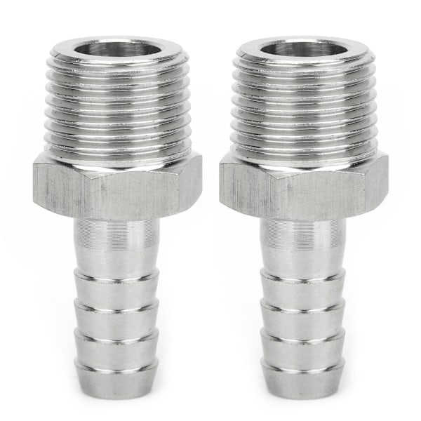 2 STK 1/2 tom BSPT gevindkobling Rørtilslutning hurtigkobling (BSPT 1/2 tom - 10 mm)