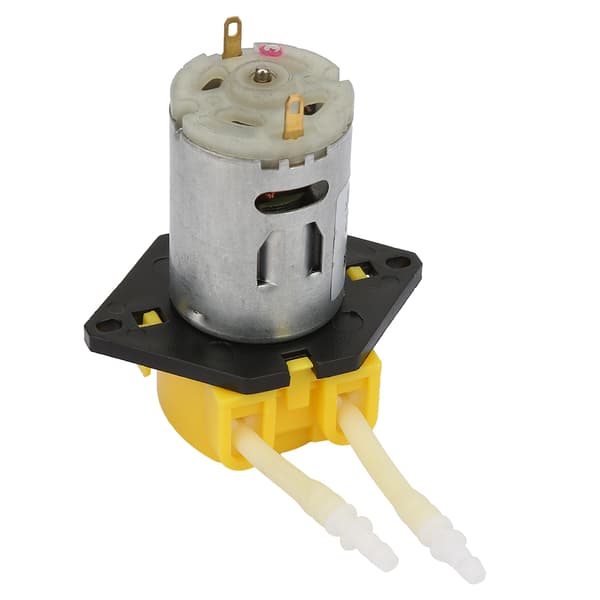 DC12V gul mikro vann peristaltisk pumpe Kompatibel med akvarium lab analytisk 2*4mm