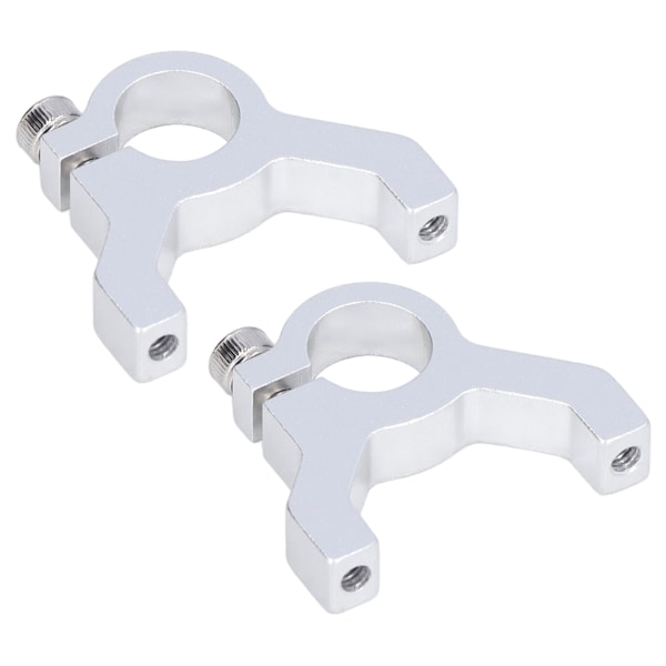 2ST Klemmesupport 1 Side 2 Stang M4 Gjenget Aluminium Klemmeklips Robotakseltilbehør 3400-0032-0500 1/2in