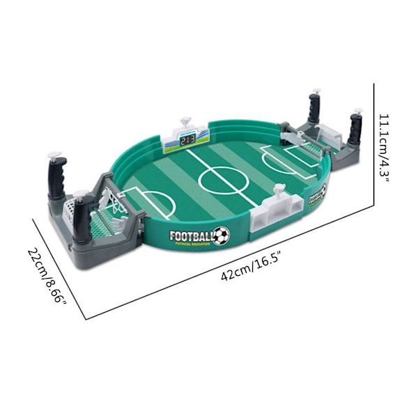 Mini Bordfotbollsspel Set - Fotbollsspelbord, Bordfotbollstävling, Sportspel, Bordspel för Familjen