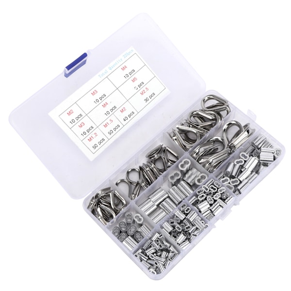 225st M1.2 M1.5 M2 M2.5 M3 M4 M5 Crimping Loop Sleeve M2 M3 Vajer Fingerborg