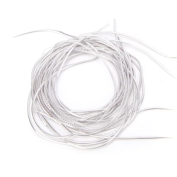 【NX】Brodertråd Koppartråd Sysöm Sömnad Glans 1,5 mm Dia. Manuell DIY StringSand Silver