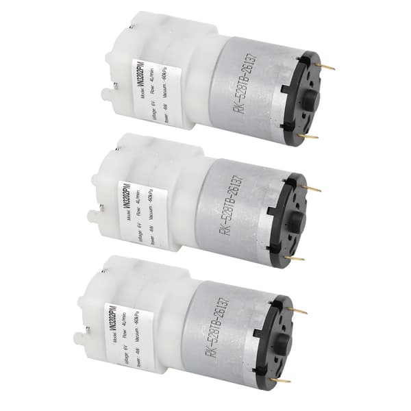3 stk. mikrovandpumpe mini dykmotor akvarium lufttilbehør DC6V VN3202PM