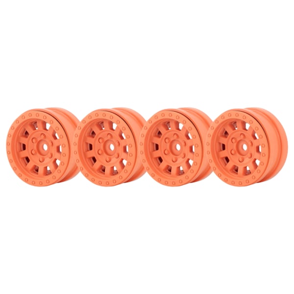 1,9 tuuman vanteet RC Beadlock -vanteet Axial SCX10:lle Traxxas 1/10 RC -maastokuljetusautoille, oranssit