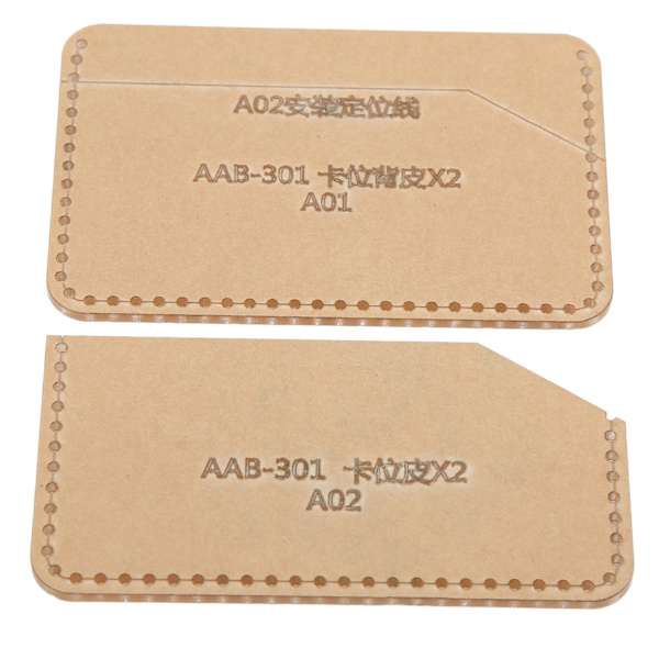 Akrylmall DIY handgjorda läderkorthållare Access Control Certificate Set Mall