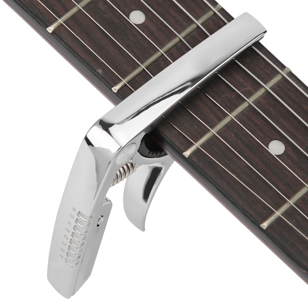 Gitarr Capo Tuner 2 i 1 zinklegering Inbyggt uppladdningsbart batteri RGB LED Display GT-100 (svart)
