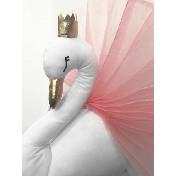 Gyllene 3D Gaze Swan Head Hängande för barnrum Inredning Nursery Sovrum Lekrum