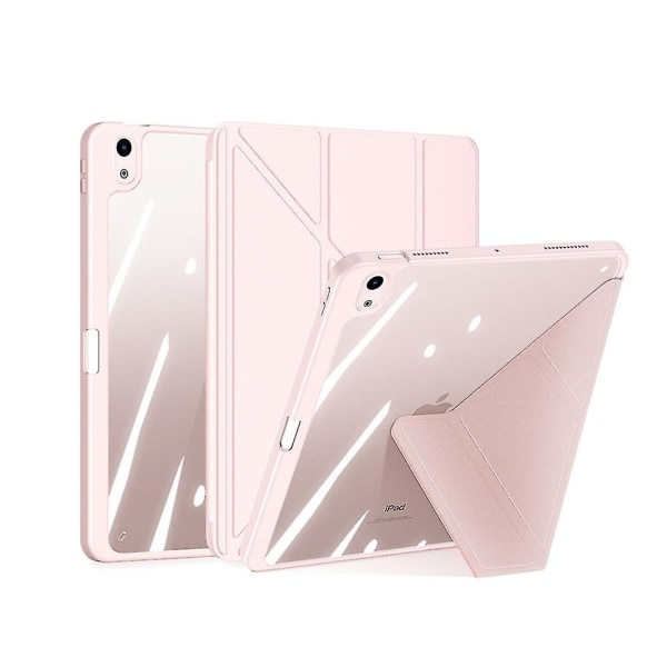 Case kanssa yhteensopiva Ipad Air4/5 10.9, irrotettava case , läpinäkyvä cover pink
