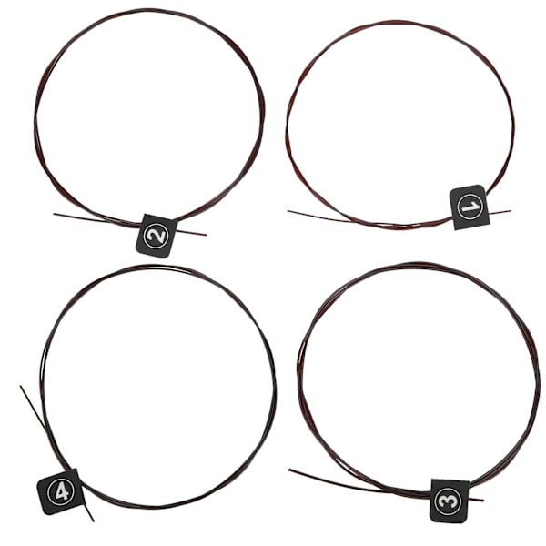 4 stk. fluorcarbon strenge til guitar eller ukulele Universal StringsTX-3