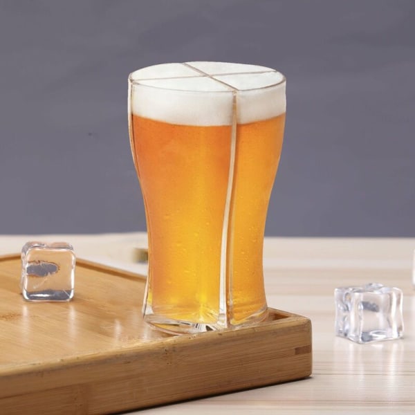 Super Schooner Glass Party Beer Dispenser, Acryl Creative Beer Glass, Drop Resistant, Small Size