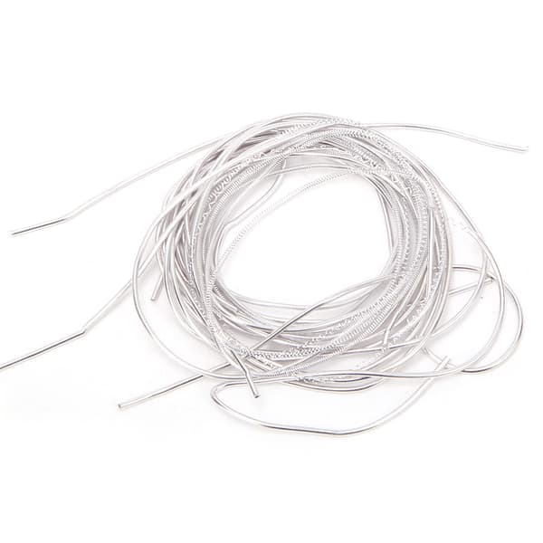 【NX】Brodertråd Koppartråd Sysöm Sömnad Glans 1,5 mm Dia. Manuell DIY StringSand Silver