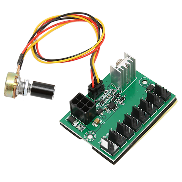 PC-tuulettimet Hub 2-nastainen 3-nastainen 4-nastainen Tuuletinsovitin PWM PC-kotelo Jäähdytystuuletimen Hub Jännitteen säädin 8-tie Splitter 12V Nopeuden säädin