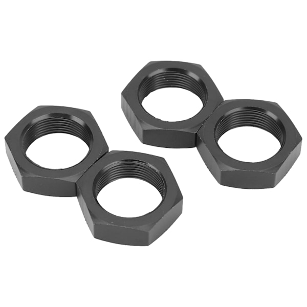 4 kpl 24 mm kuusiokolopyöränmutter Alumiiniseos Kestävä 24 mm kuusiokolopyöränmutter ARRMA 1/5 Outcast Kraton 8s Musta