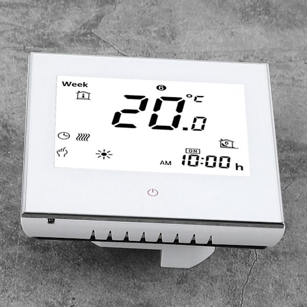 Værelsetermostat med ugeprogrammering LCD-skærm Berøringsskærm 5A AC110‑230V