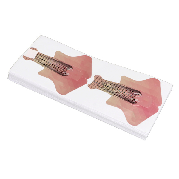 100 st Nail Form Extension Stickers Numbers Längder Markerade Självhäftande Nail Tips Guide Sticker