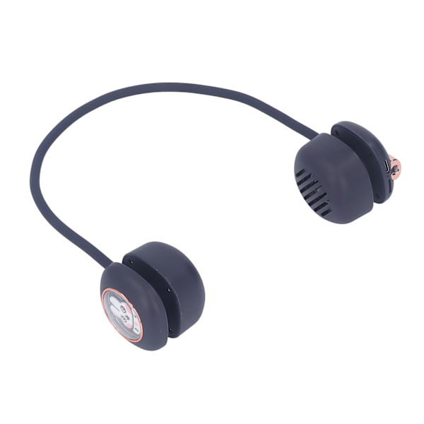 Langallinen Bluetooth-kaiutin kaulaan, muodikkaasti kannettava, kevyt, pieni kaiutin LED-valolla ulkokäyttöön, musteensininen