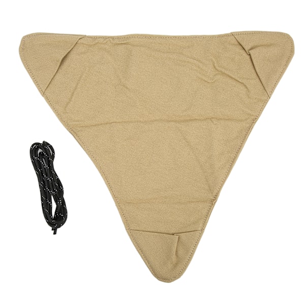 Foldbar Campingstol Klud Bærbar Let Vandafvisende Blød Canvas 36,5 cm Sidelængde Mini Campingstol Klud Khaki