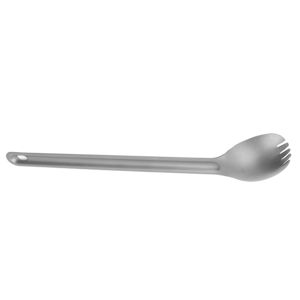 Lett Langt Håndtak Titanium Spork/Sked Metall Bestikksett for Utendørs Camping Langt Håndtak Sked og Gaffel