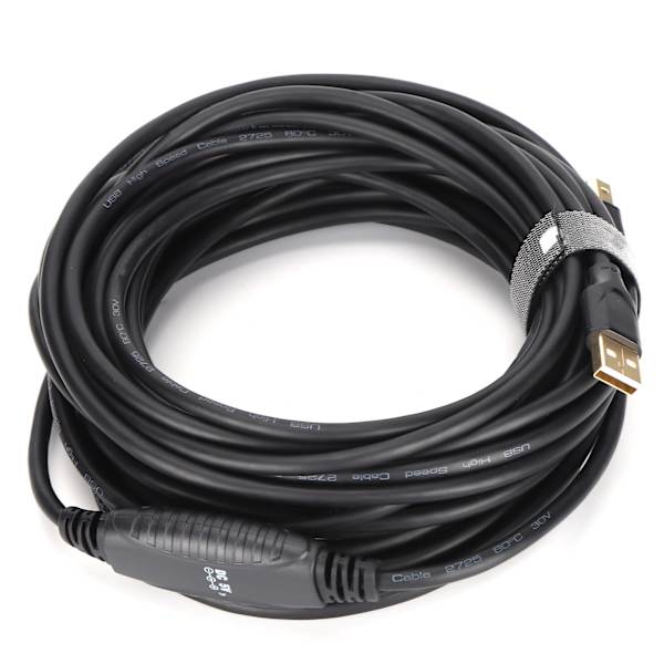 Mindpure Printerkabel US009 Fuld Kobberkerne USB2.0 10 Meter Sort Computer Udskrivningsdatalinje til Printer Kopimaskine