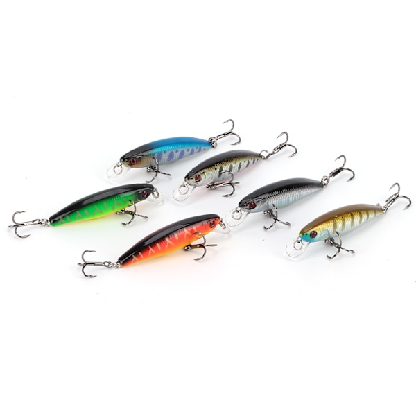 Minnow Fiske Lokkemiddel Topwater Hard Bait Wobbler Jig Bait Karp Stripet Bass Fiske SwimBait