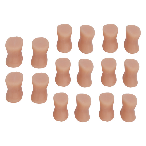 8 par tåavskiljare Mjuk silikon Lindra smärta Minska friktion Tår Spacer Bunion Corrector Hudfärg
