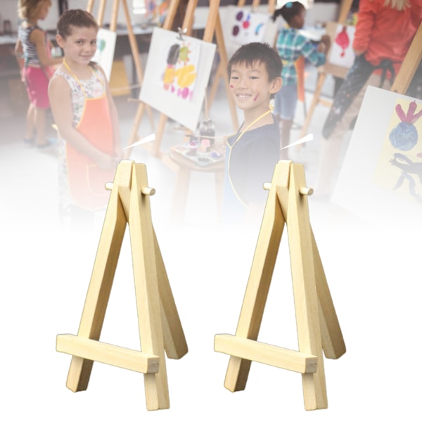 5 stk 5-tommers Mini Display Tre Staffeli Trekantet Støtte Bærbar Mini Tre Kunstner Staffeli for Bryllup Fester
