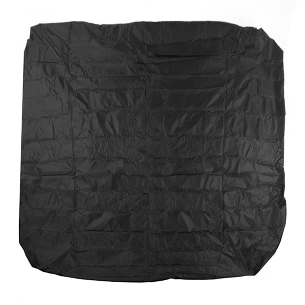 Støvdæksel til udendørs badekar 190 Sølvbelagt Polyester Taft Vandafvisende Hot Spring Cover Quadrate Spa Bad Regnsikkert Dæksel 210x210x30cm Sort