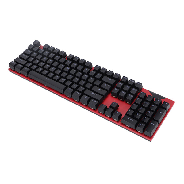 Mekaniskt tangentbord Hot Swap Röd Switch Två färger Injektion USB-port 104 nycklar PC Gaming Tangentbord för hemmakontor PCRed