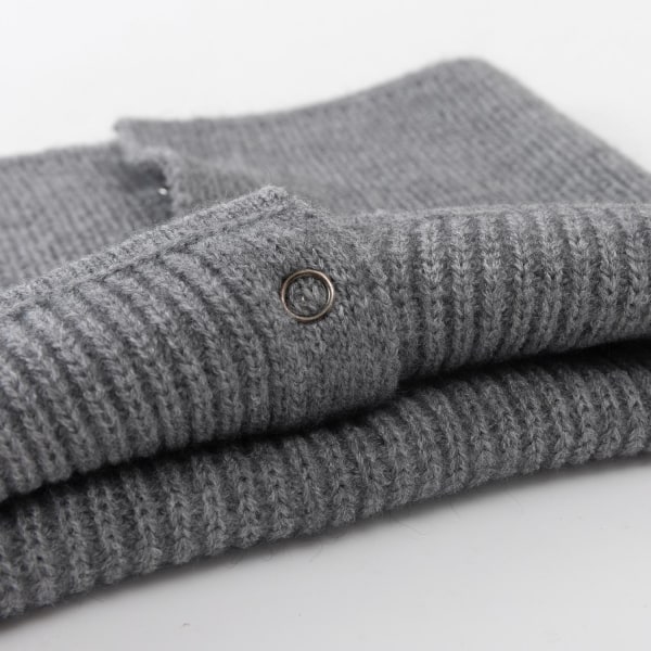 Höst och vinter: ny enfärgad ullscarf, varm, stretchig och stretchig, för män och kvinnor.