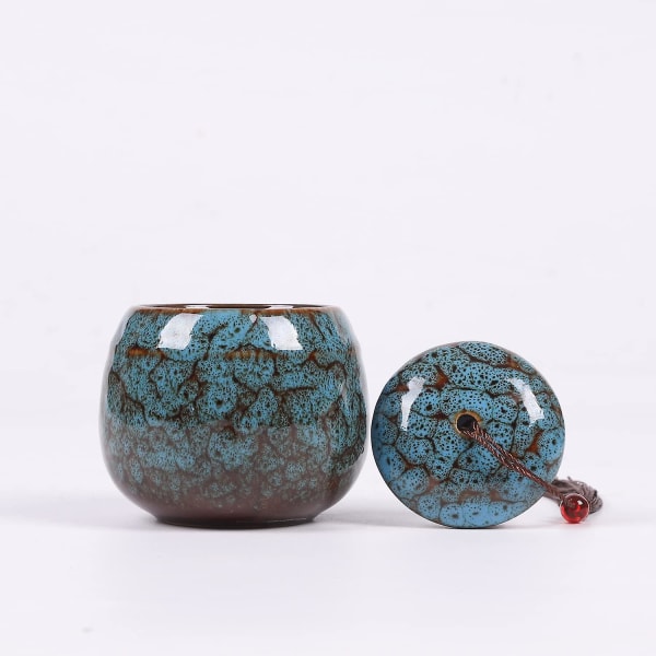 Liten urna för mänsklig aska - 6 Cm Hantverksurna - Vackra små minnesurnor - miniurna gjord av keramik