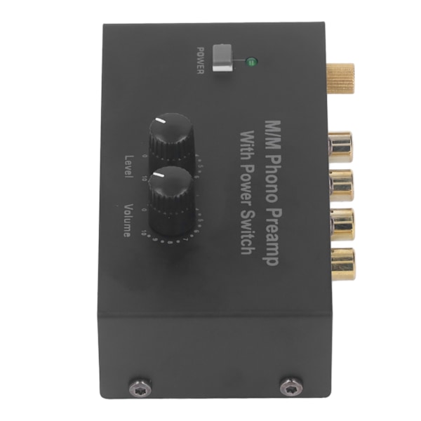 Phono Forforstærker til Pladespiller, Pladespiller Forforstærker, Elektronisk Lyd Stereo Grammofon Forforstærker, Lav Støj PP500P 100‑240V EU Stik
