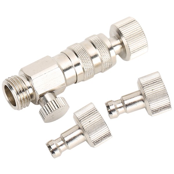 3 st Airbrush Connector Snabbkoppling med Air Flow Adjustment Air Compressor Fitting