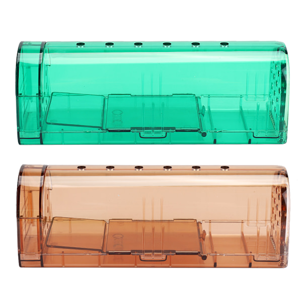 2ST Musfälla i plast Human Återanvändbar råttfångarbur Gnagare Musfälla för hembutik Hotell2PCS