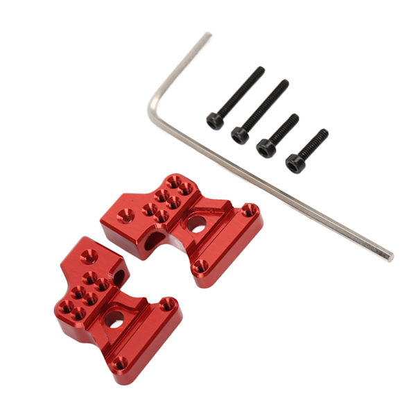 2 stk metall aluminiumlegering bakre støtdempere for Axial SCX24 1/24 RC bil oppgraderingsdeler Rød