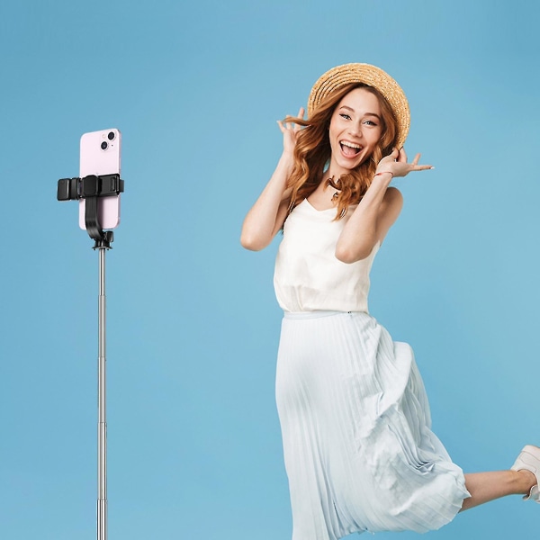 Bluetooth Remote Page Turner Iphone Android Ipad -matkapuhelinkameran kaukolaukaisin Selfie-painike White