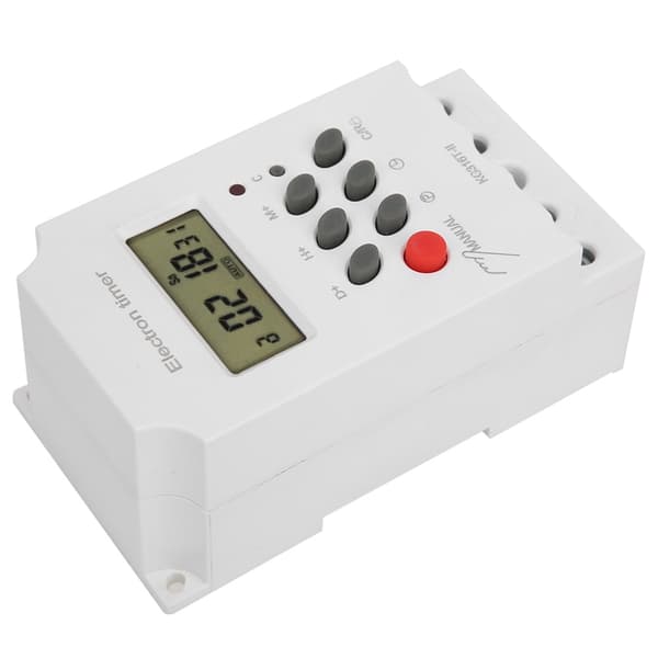 Digital Time Switch LCD Display Mikrodator Elektron Timer Switch ABS 220V KG316TII