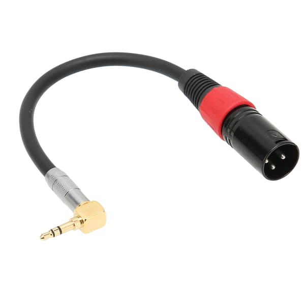 TRS Han til XLR Han Kabel 90 Graders Stereo Mikrofon Ekstra Ledning til Computere MP3 DVD 0,5m