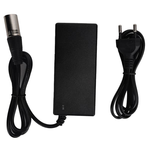 3-pin hannkontakt 29,4V/2A strømadapter litiumbatterilader EU-plugg 100-240V