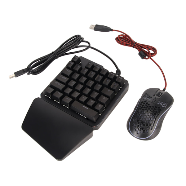 Tastaturkonvertersett Plug and Play Enhånds Spilltastatur og Mus Combo med Konverter for PS5 for Switch